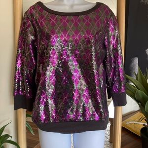 Express sequin sweatshirt